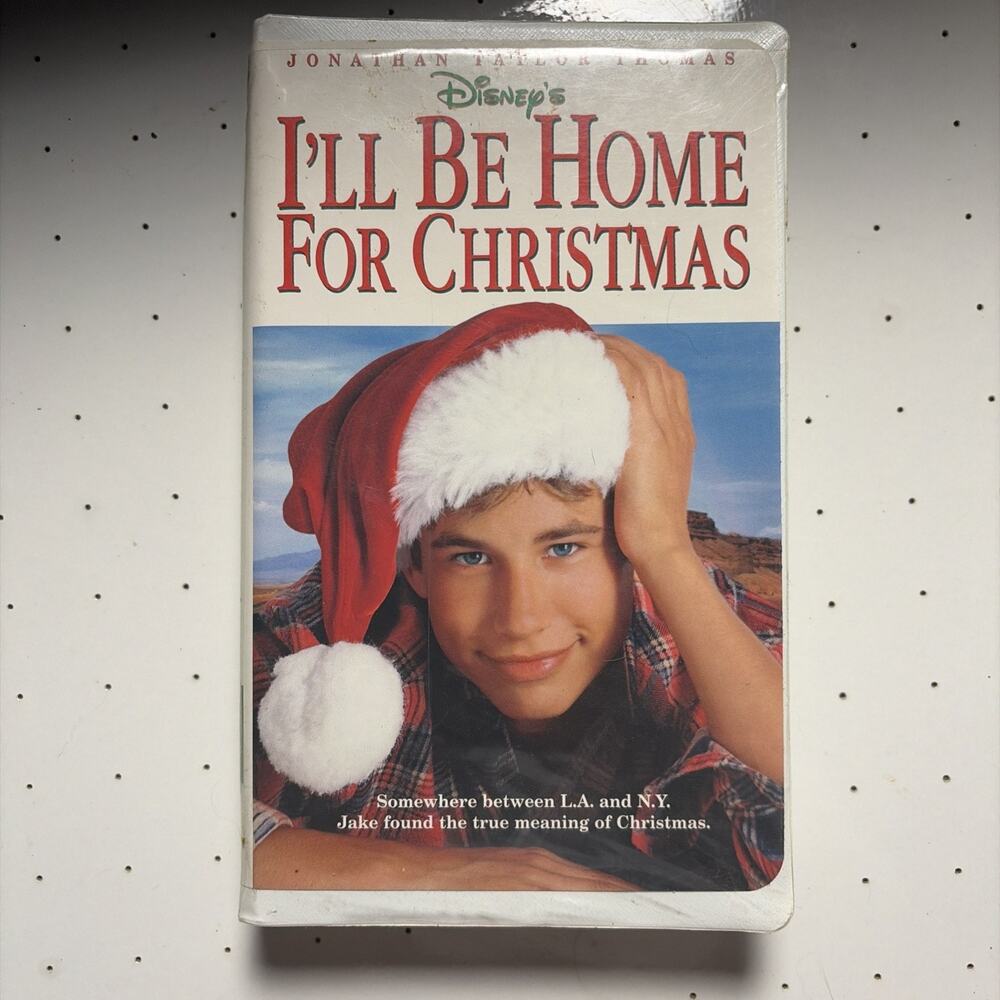 I'll Be Home For Christmas VHS Small Disney Clamshell *PROMO SCREENER Demo Tape*